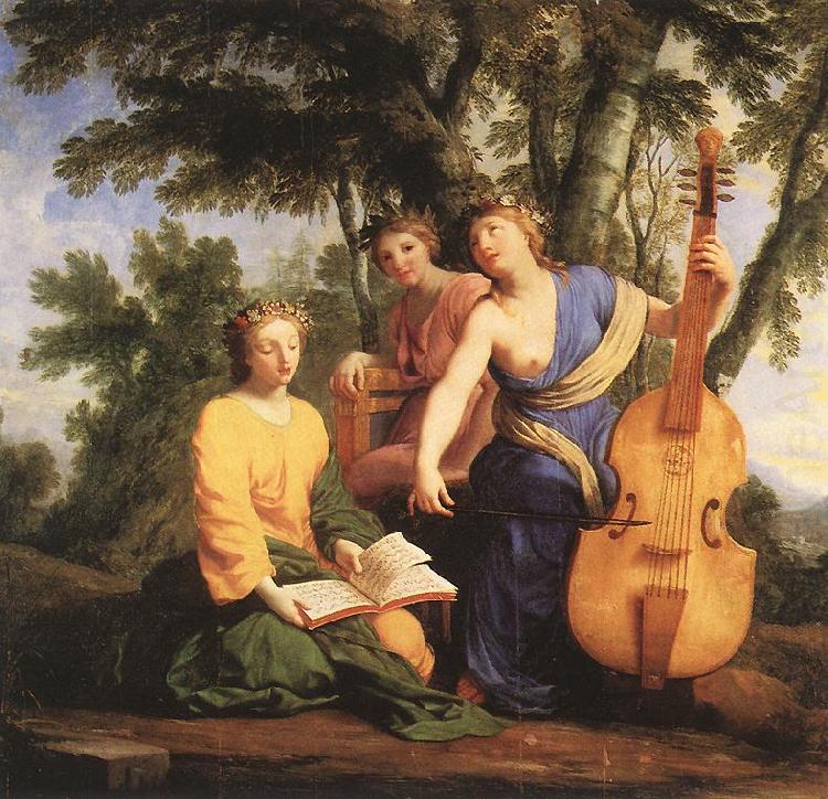 Melpomene, Erato and Polymnia, Eustache Le Sueur